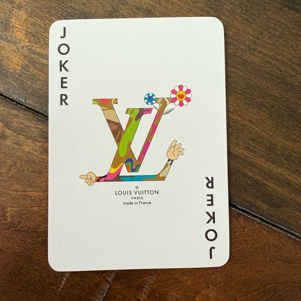 Louis Vuitton Black Murakami Joker Card